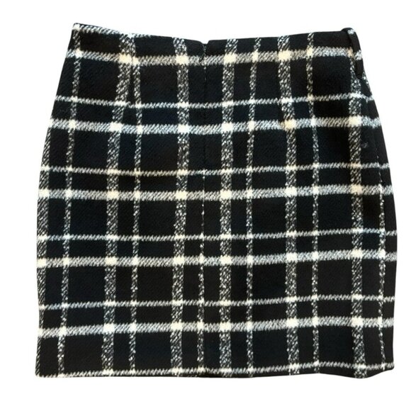 Romeo + Juliet‎ Couture Black White Plaid Mini Skirt NWT Size M - Picture 6 of 6